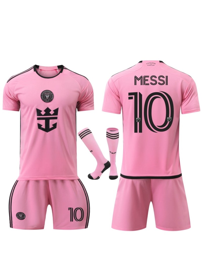Generic 2425 Season Miami Messi Jersey Children's Football Shirt Sportswear Set  - Image 5
