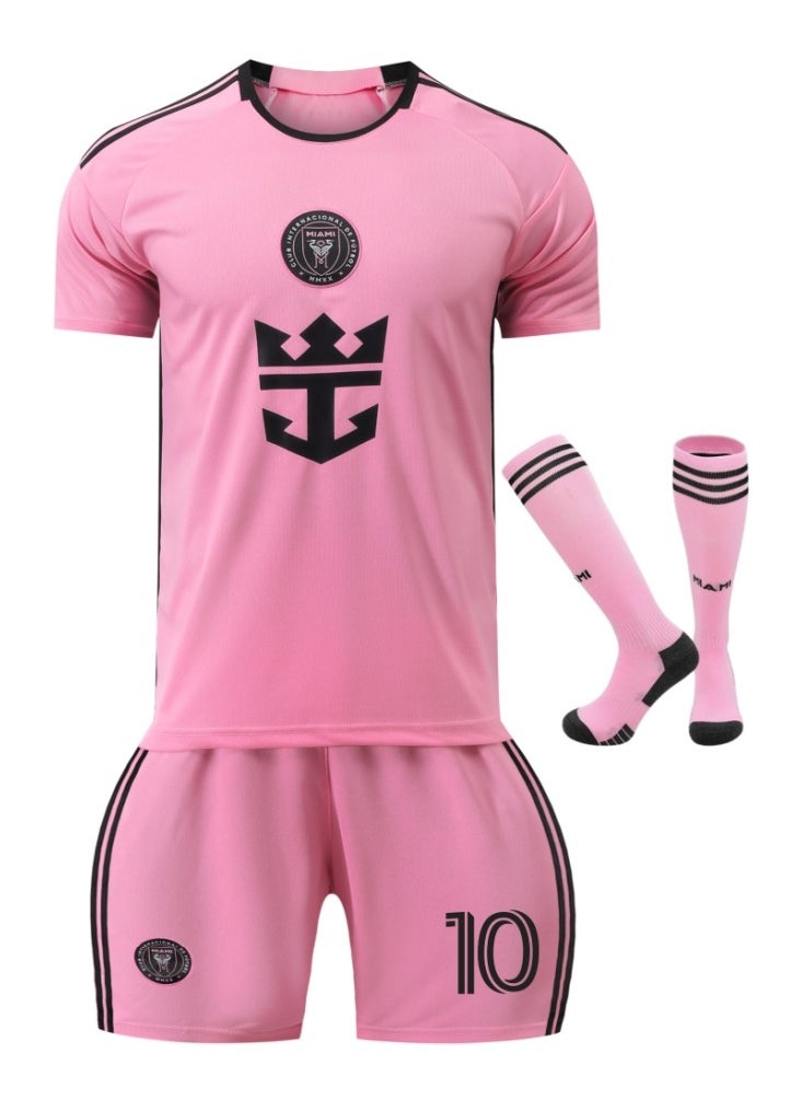 Generic 2425 Season Miami Messi Jersey Children's Football Shirt Sportswear Set  - Image 2