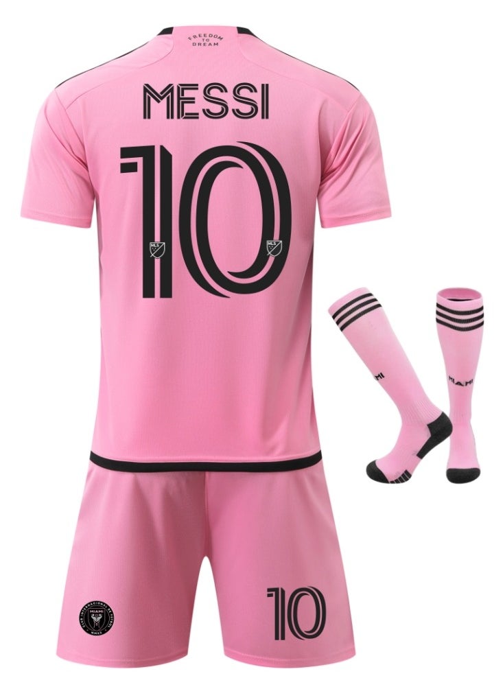 Generic 2425 Season Miami Messi Jersey Children's Football Shirt Sportswear Set  - Image 1