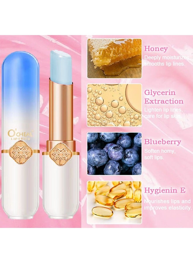 OCHEAL Blueberry kiss Moisture Blueberry & Sweet sexy Lip  Color Fruit Lipstick Blueberry Temperature Changing Lip balm Moisturizing Waterproof Long Lasting Moisturizes Lip Balm 3g - Image 5