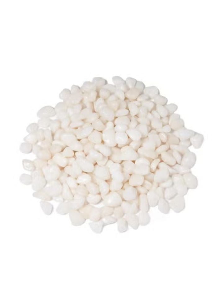 vsell24 3KG 2-4mm Medium White Stones Polished Natural White Pebbles For Garden Landscaping Fish Tank Vase Filler Cactus Succulents Aquariums  - Image 1