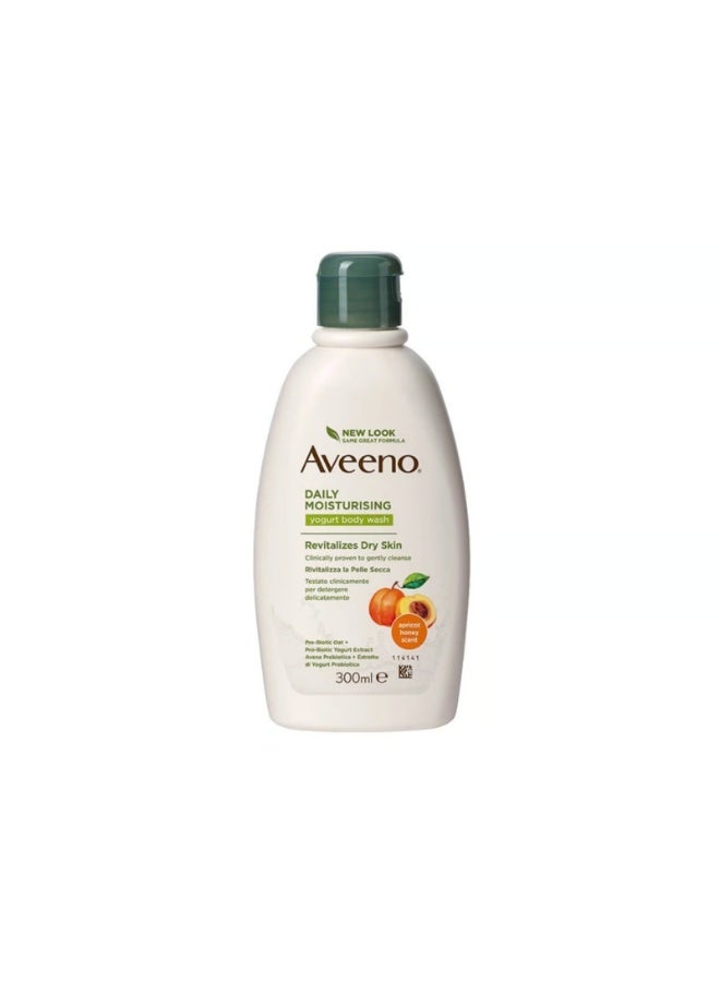 Aveeno Daily Moisturizing Yogurt Body Wash Apricot & Honey 300ml - Image 1