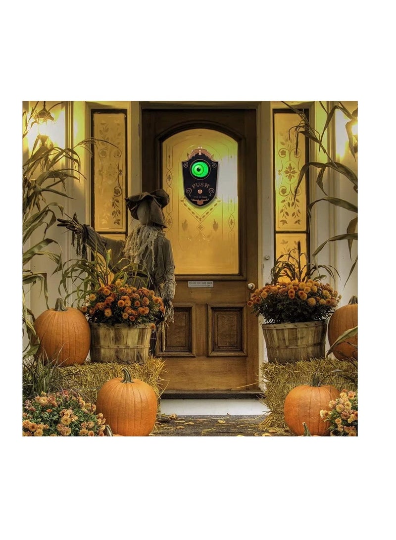 Halloween Doorbell Decoration, Haunted Doorbell, Halloween Lightup Eyeball, Door Decorations Party Doorbell Prop for Haunted House - Image 5