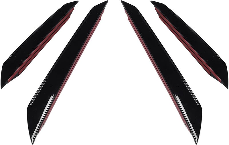 Sorandy Front Bumper Lip Splitter Spoiler 4pcs, Accessories Air Chin Body Kit, Front Bumper Side Splitter Glossy Black, Improve Streamline, Decorative for VB 2022 Onwards - Image 3