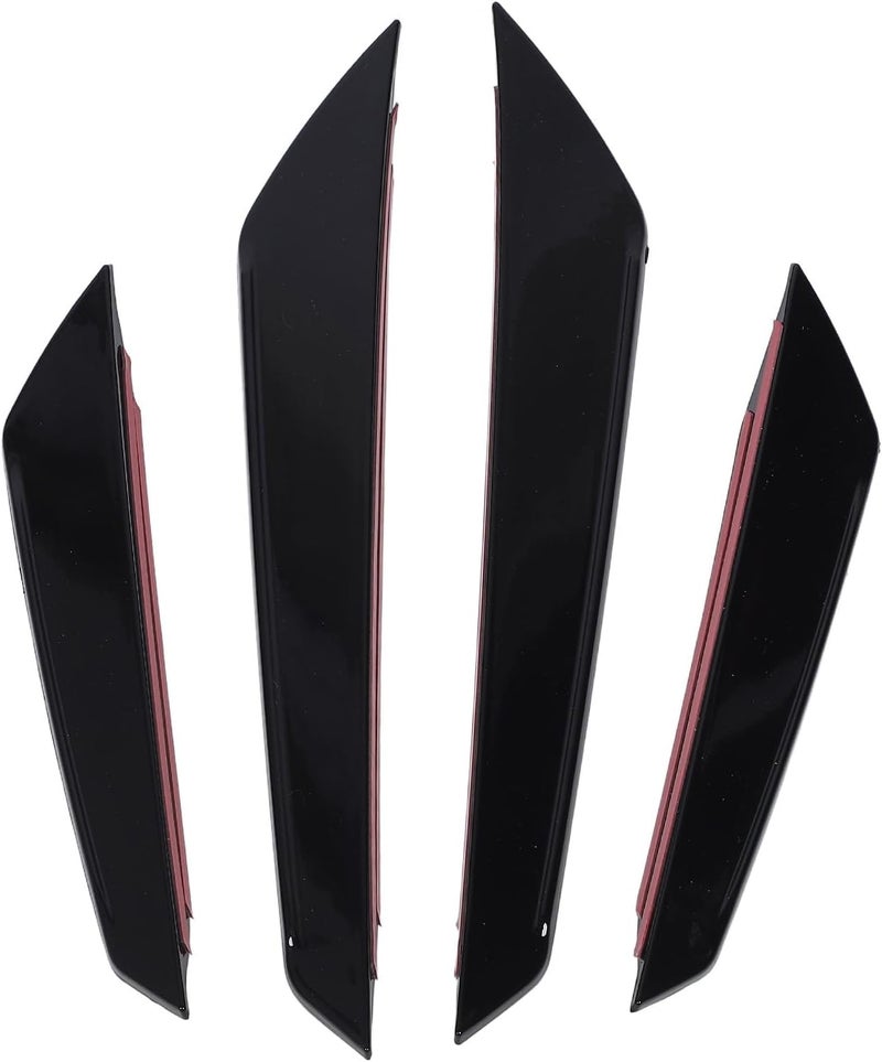 Sorandy Front Bumper Lip Splitter Spoiler 4pcs, Accessories Air Chin Body Kit, Front Bumper Side Splitter Glossy Black, Improve Streamline, Decorative for VB 2022 Onwards - Image 4