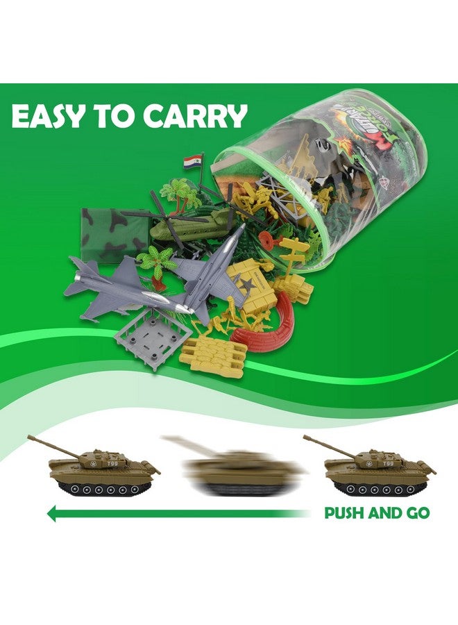deAO مجموعة ألعاب الجنود من deAO 150 قطعة - شخصيات حركة مع سجادة معركة عسكرية، ألعاب الجيش للأولاد 3+ - Image 5