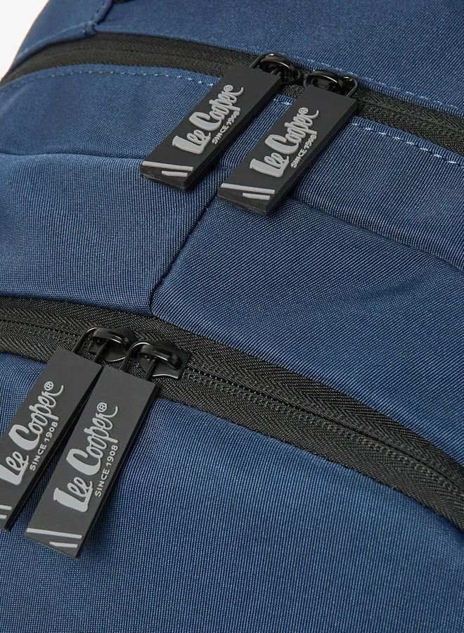 Lee Cooper Solid Backpack with Adjustable Shoulder Straps