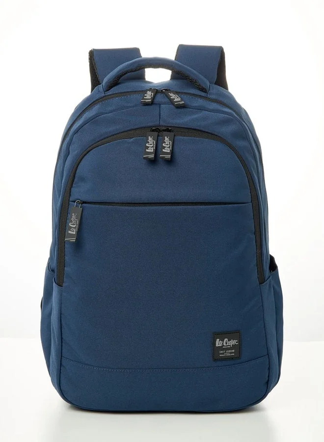 Solid School Backpack With Adjustable Shoulder Straps