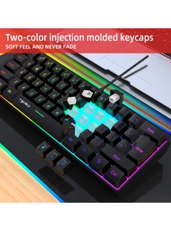 HXSJ V700 61 Key RGB Wired Gaming Keyboard and J900 USB Wired Gaming Mouse Set  - Image 5