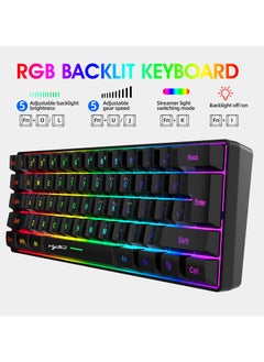 HXSJ V700 61 Key RGB Wired Gaming Keyboard and J900 USB Wired Gaming Mouse Set  - Image 2
