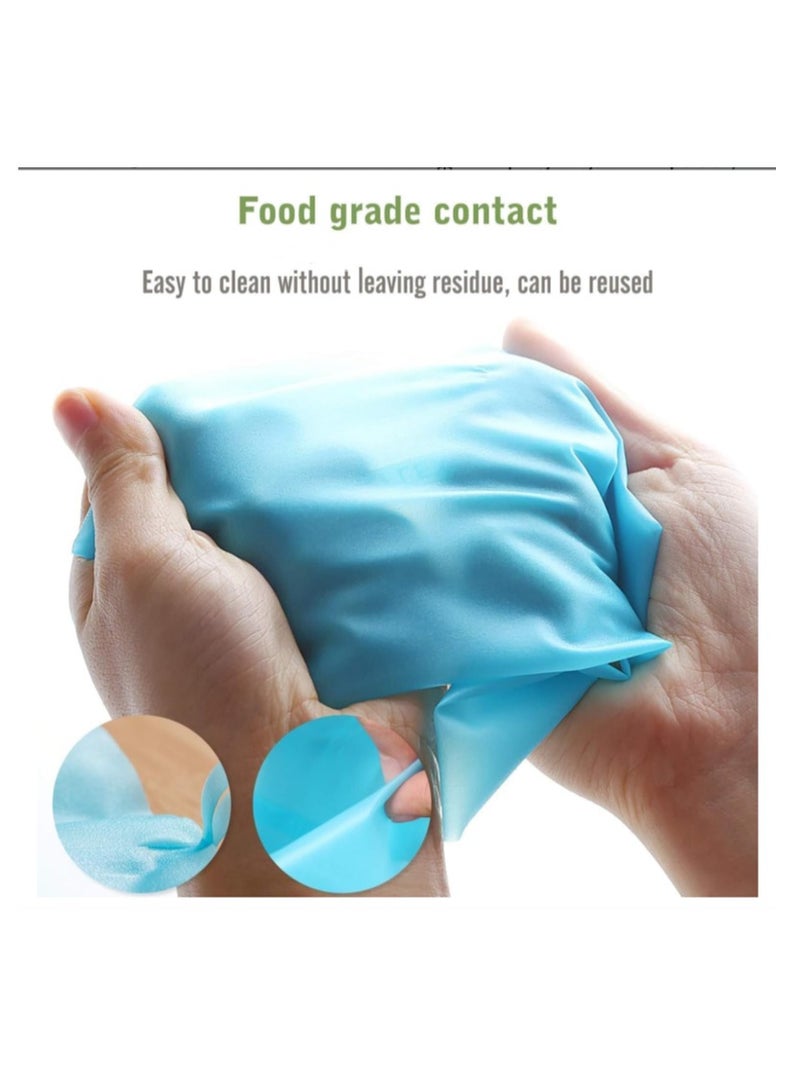 Yakumuz Piping Bags and Tips Set，Yakumuz 2 Pack 12 Inch Reusable Food Grade Icing Bags and Tips Set，18 pack Stainless Steel Icing Tips ，2 Couplers & 2 Bag Ties Include and 3 Cake Scraper - Image 4