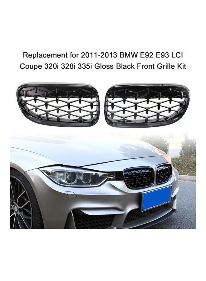 NIBEMINENT Front Grille Kit Replacement For 2011-2013 BMW E92 E93 LCI Coupe 320i 328i 335i - Image 1