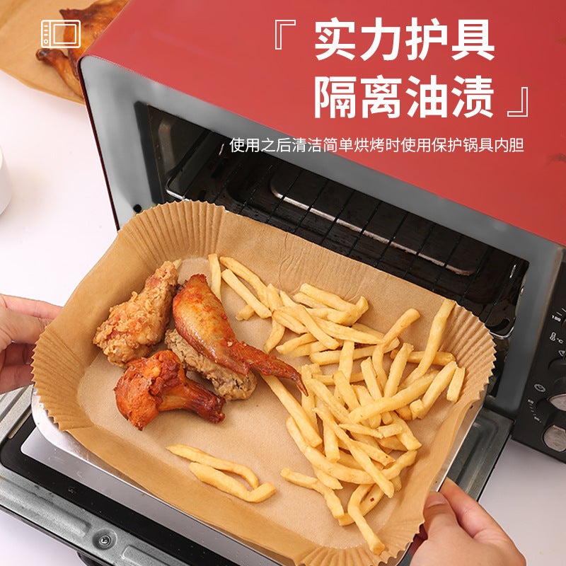 Silicone Oil Paper Baking Sheets – Rectangular Food Grade Air Fryer Liners - Image 3