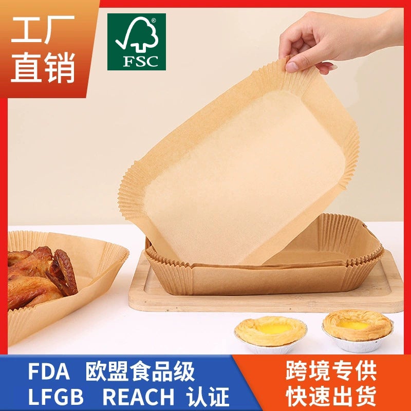Silicone Oil Paper Baking Sheets – Rectangular Food Grade Air Fryer Liners - Image 2