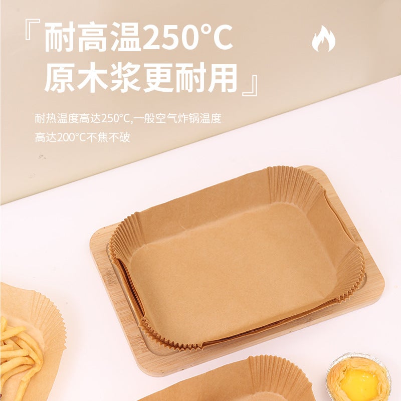 Silicone Oil Paper Baking Sheets – Rectangular Food Grade Air Fryer Liners - Image 4