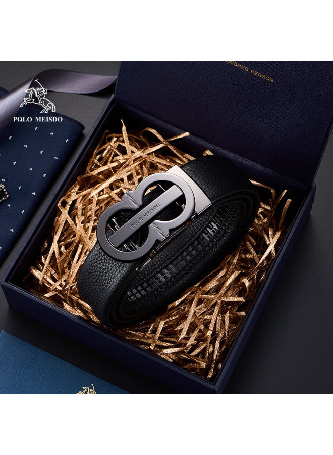 Polomeisdo Paul Meisite Men's Leather Belt With Automatic Buckle, Gift Box, Jd Self-operated, Qixi Valentine's Day Gift For Boyfriend Or Husband - Image 1