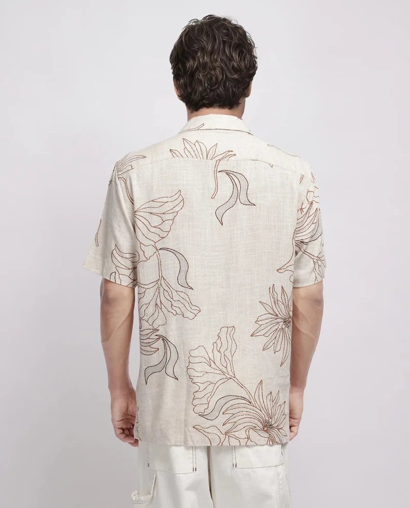 Rare Rabbit Men's Floral Print Shirt