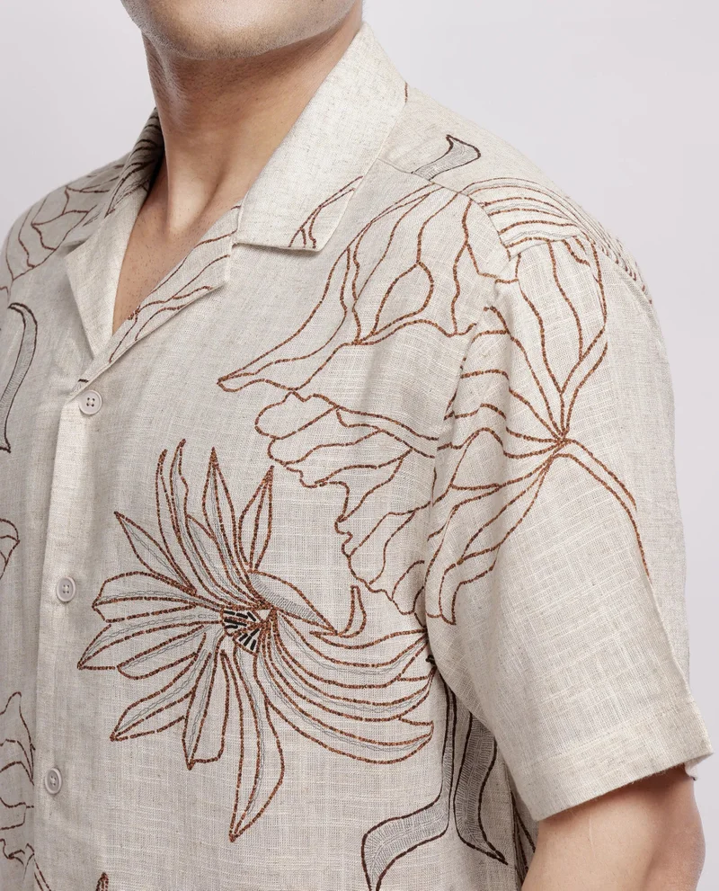Rare Rabbit Men's Floral Print Shirt