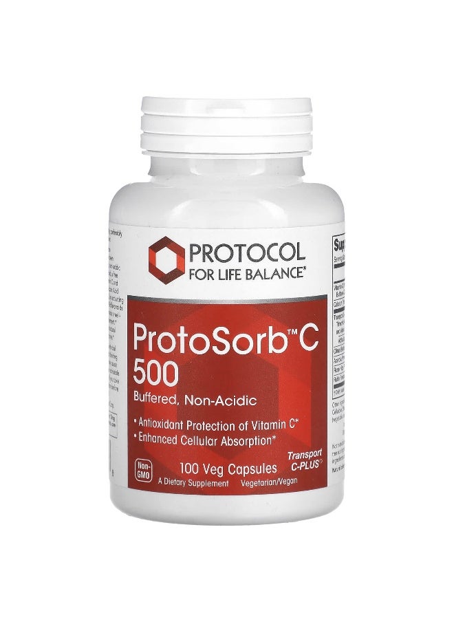 Protocol For Life Balance - Protocol for Life Balance, ProtoSorbC 500, 100 Veg Capsules - Image 1