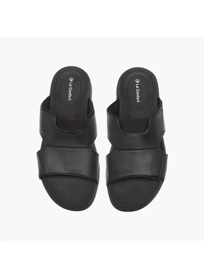 Le Confort Men Solid Slip-On Comfort Sandals