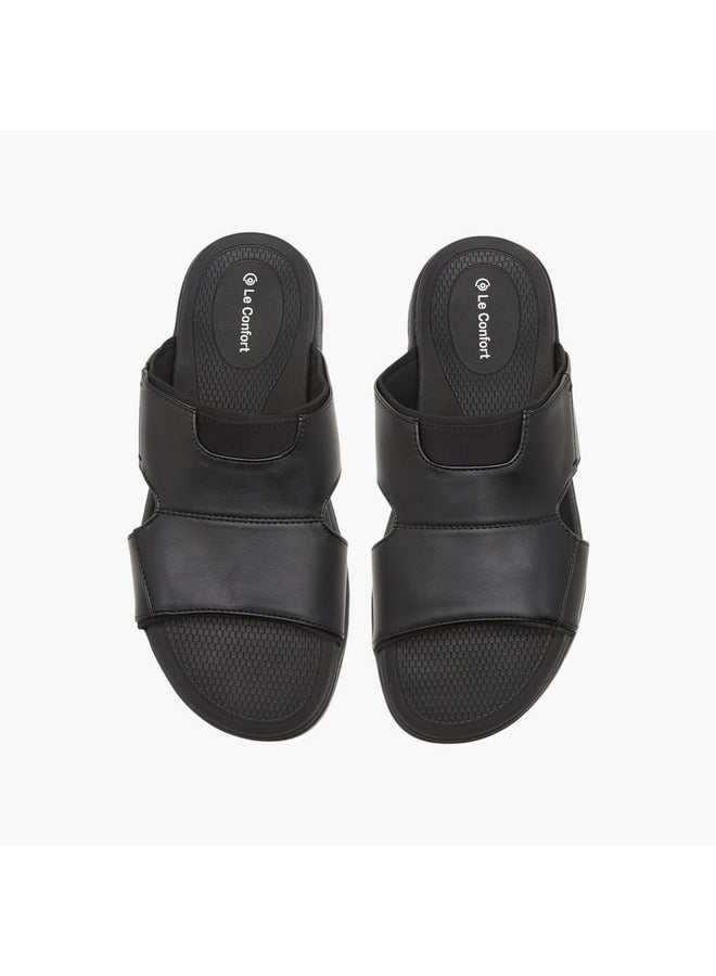 Le Confort Men Solid Slip-On Comfort Sandals  - Image 1