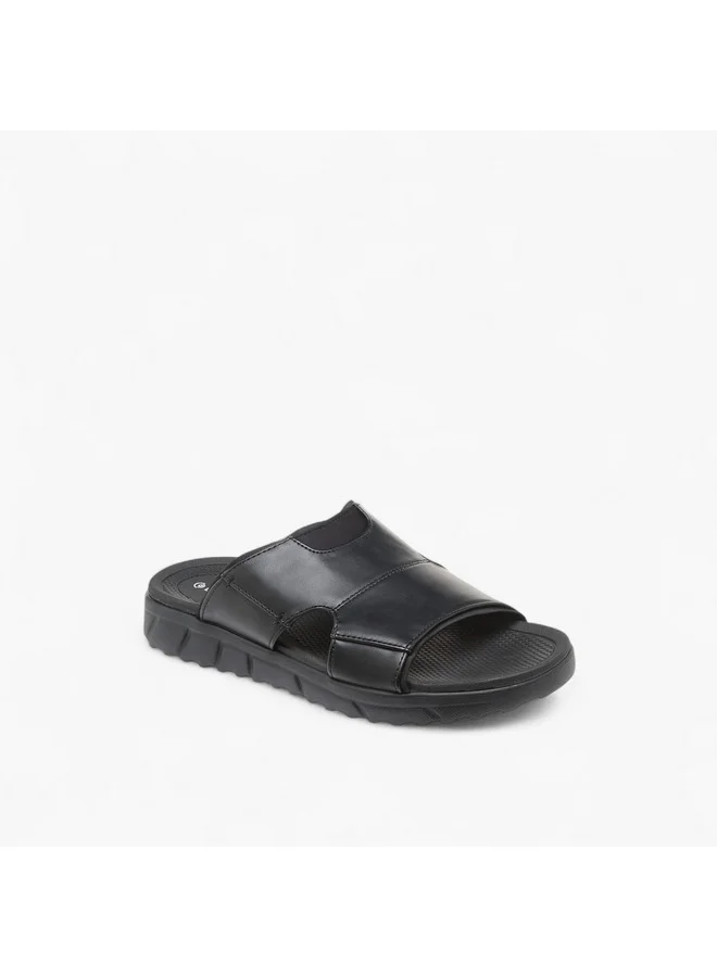 Le Confort Men Solid Slip-On Comfort Sandals