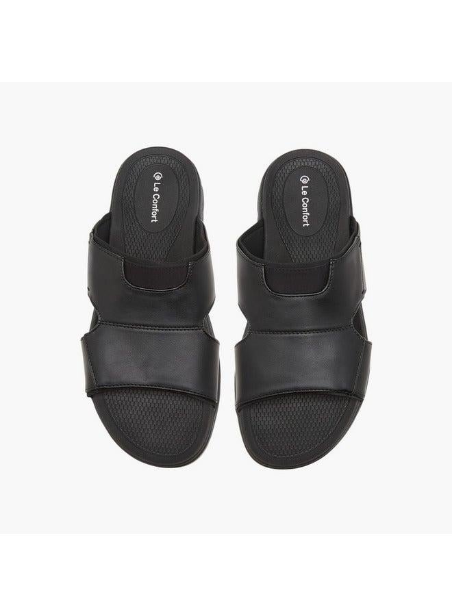 لو كونفورت صنادل رجالي مريحة سادة سهلة الارتداء - Image 3