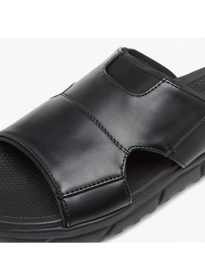 لو كونفورت صنادل رجالي مريحة سادة سهلة الارتداء - Image 4