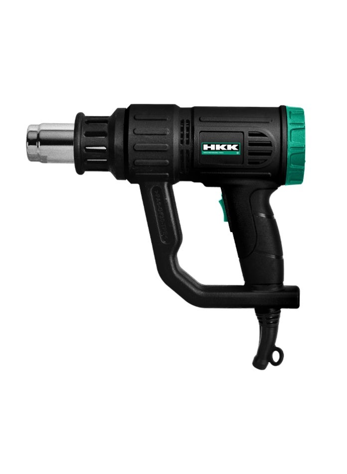 HKK 2000W Heavy Duty Heat Gun, 50–650°C Wide Temperature Range, 250–500L/Min High Airflow, Ergonomic Handle, Corded Hot Air Gun For Paint Removal, Shrink Wrapping And DIY - Image 1