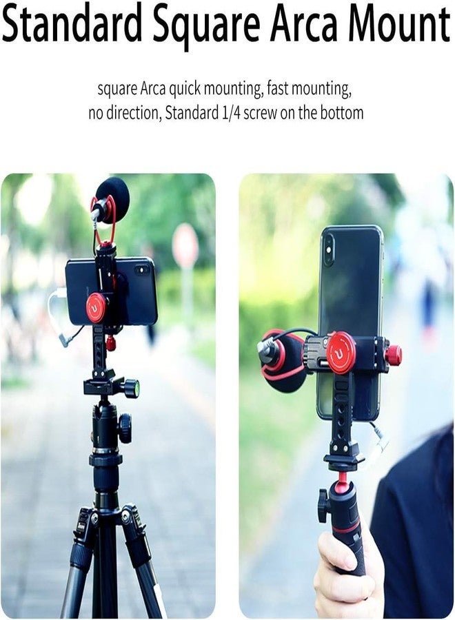 PICTRON حامل ثلاثي القوائم للهاتف المحمول، محول حامل ثلاثي القوائم ULANZI ST-14 من الألمنيوم مع حذاء بارد، حامل هاتف محمول بزاوية 360° لآيفون 17 16 15 14 13 12 11 ماكس برو آيفون X XR Xs 6 7 بلس - Image 5