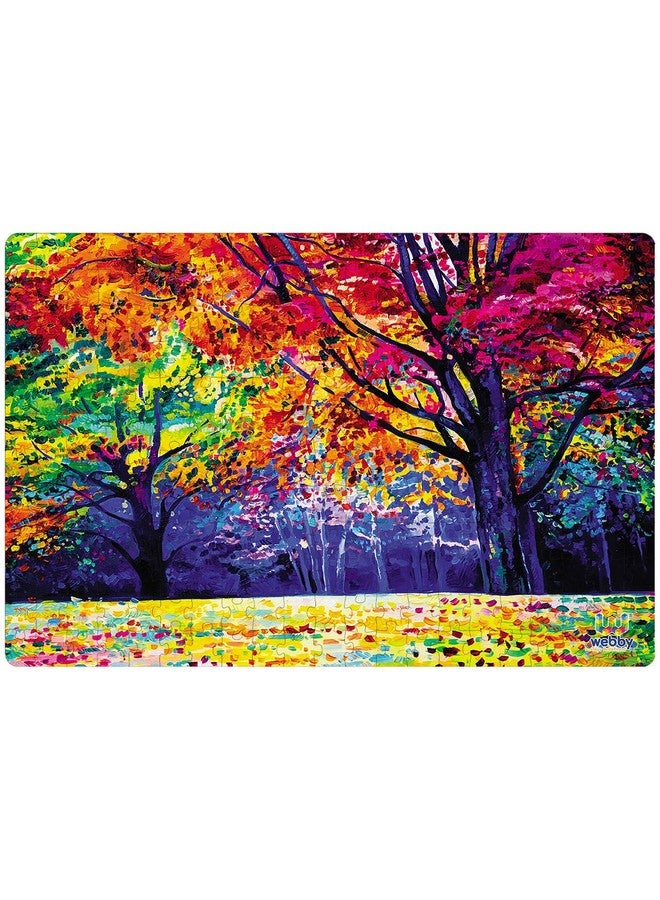 Webby Colourful Autumn Forest Painting Jigsaw Puzzle for Kid, 252 Pieces - Image 2