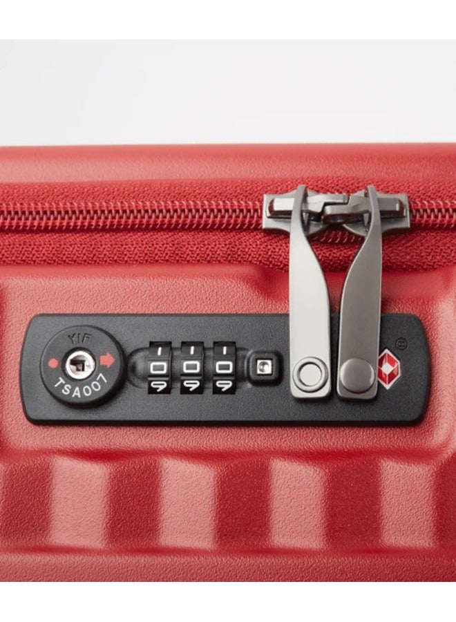 Echolac Celestra 54cm, 4 Double Wheel Cabin Luggage Trolley - Red - Image 2