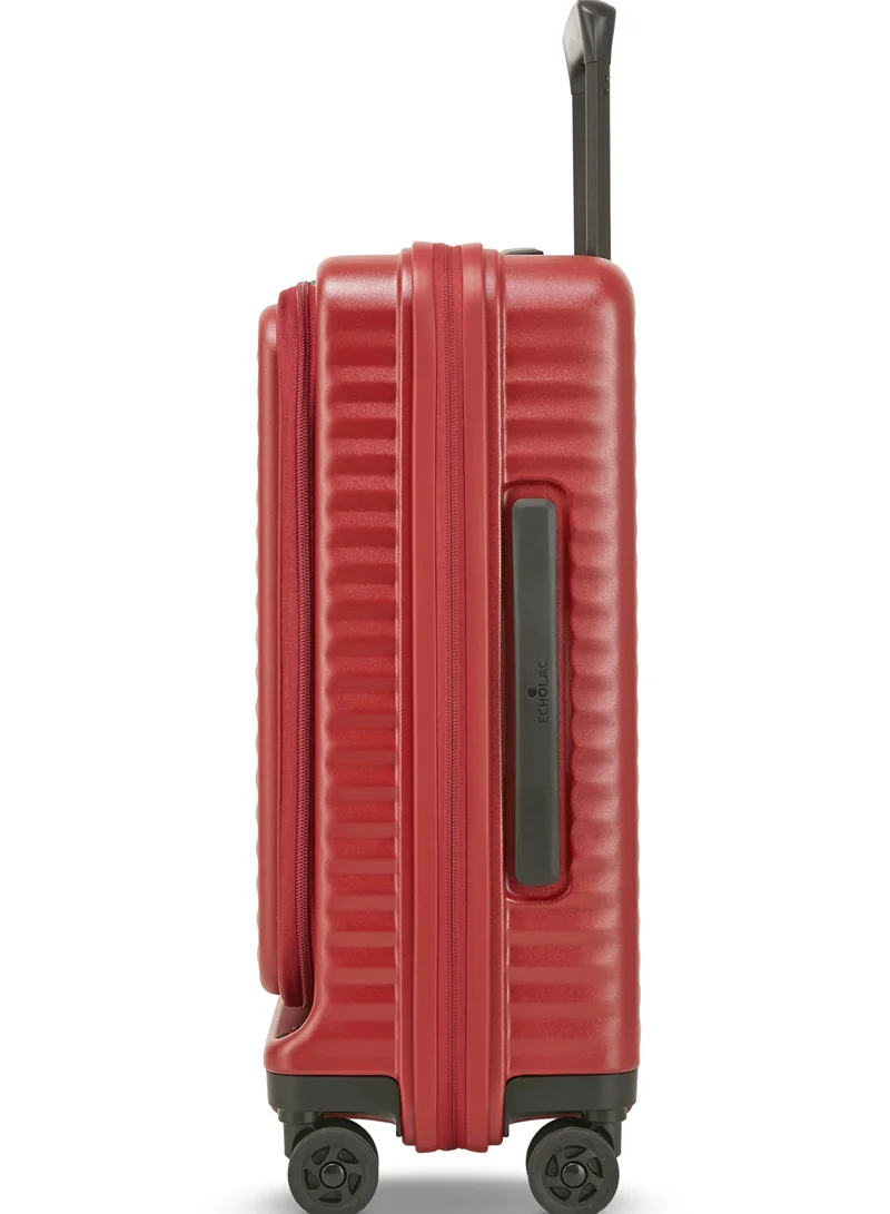 Echolac  Celestra Small 54 Cm Hardside 4-Double Wheeled Cabin Luggage Trolley - Red  | Best Price UAE