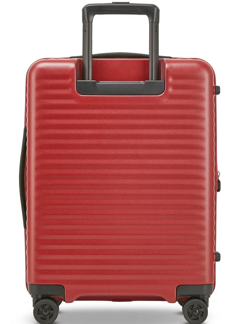 Echolac Celestra Small 54 Cm Hardside 4-Double Wheeled Cabin Luggage Trolley - Red - Image 4