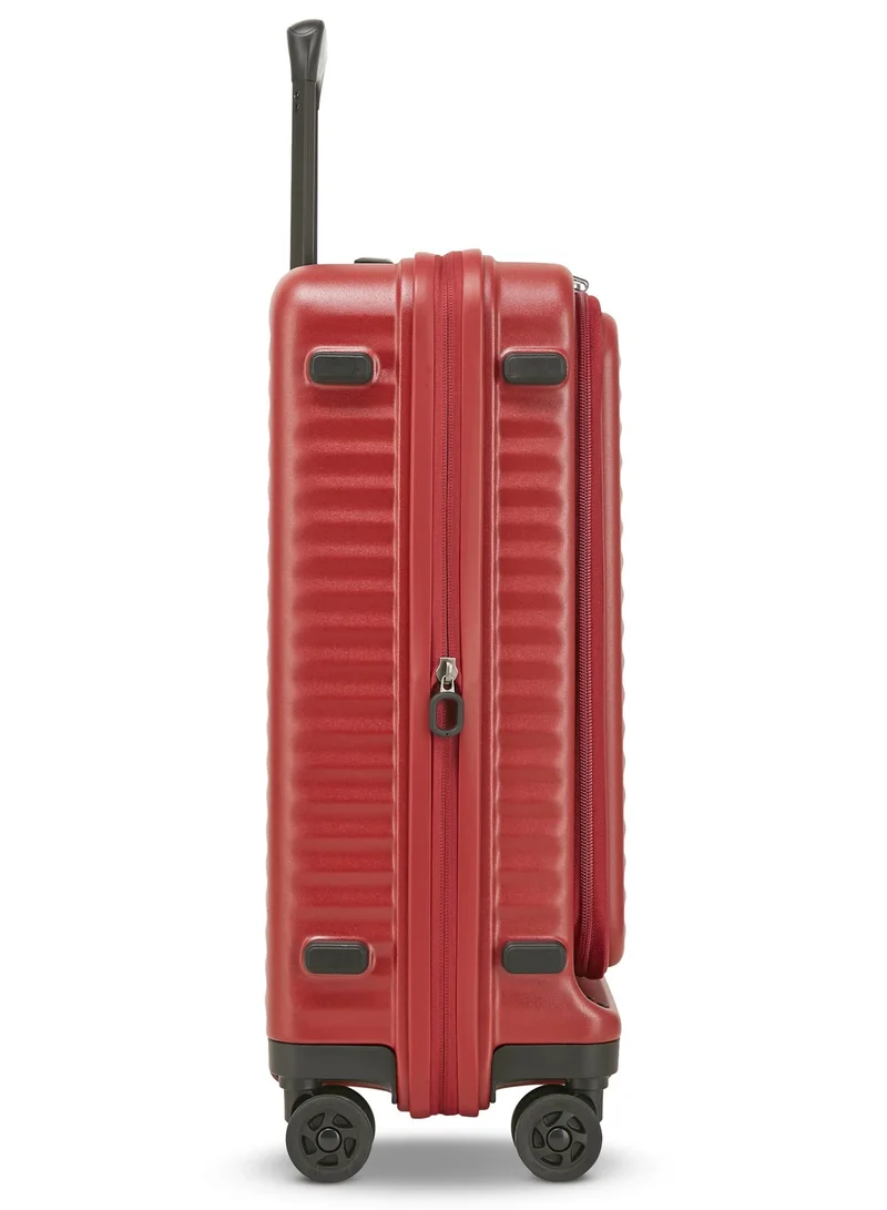 Echolac  Celestra Small 54 Cm Hardside 4-Double Wheeled Cabin Luggage Trolley - Red  | Best Price UAE