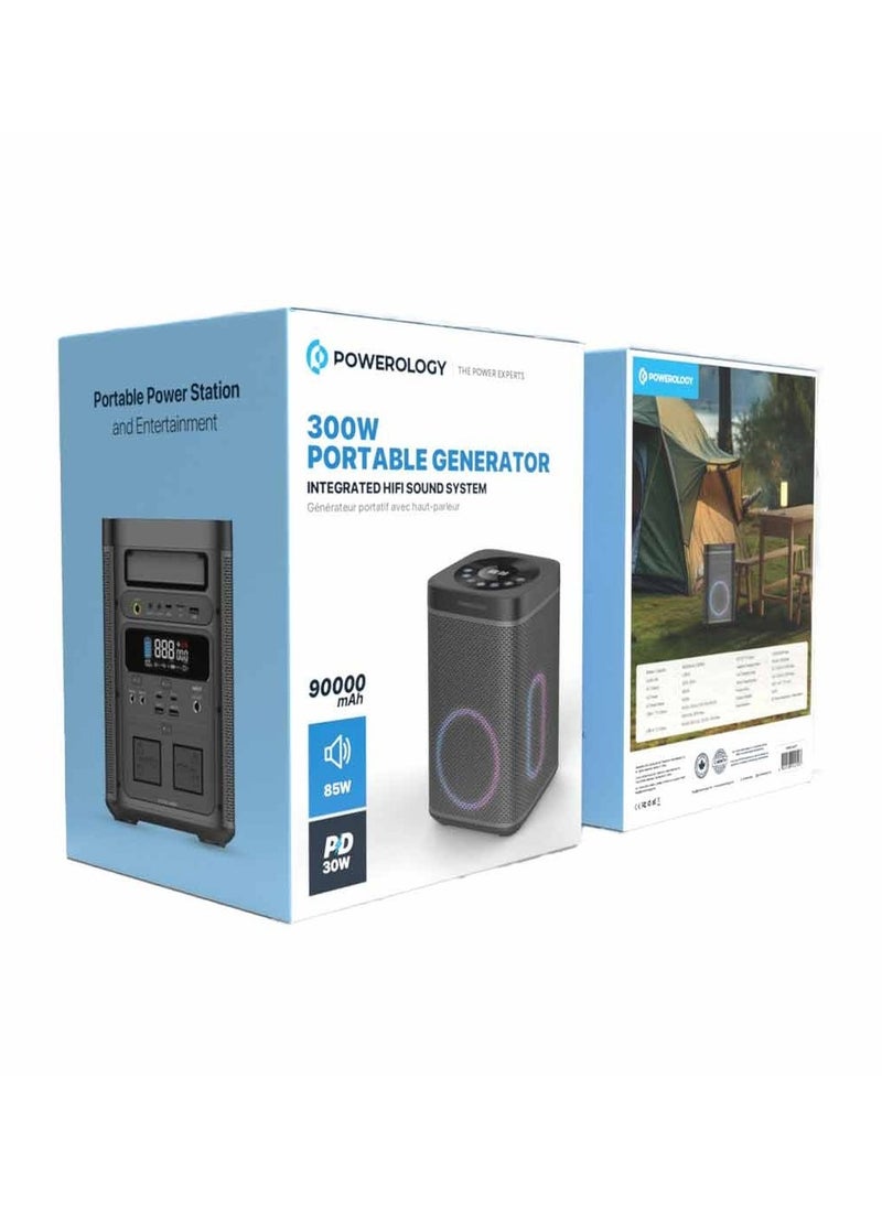Powerology Powerology 90000mAh 300W Portable Generator Integrated Hi-Fi Sound System  - Image 3