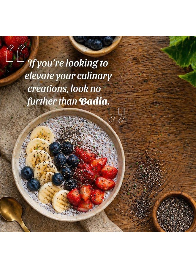 BADIA Organic Chia Seeds, 9 oz – Rich in Fiber, Protein, and Omega-3 – Perfect for Smoothies, Baking, Yogurt & Healthy Recipes - Image 4