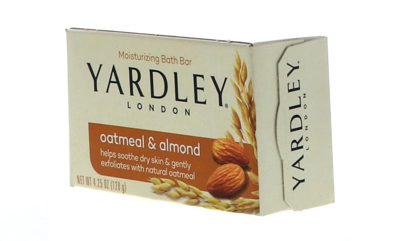 AB Yardley of London Naturally Moisturizing Bar Soap Oatmeal Almond 2 ea - Image 2