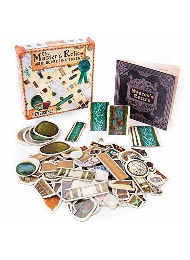 Stratagem Master's Relics - RPG Item Token Accessory Set - 200+ Double-Sided Dry/Wet Erase Reversible Object Pawns for Fantasy Tabletop Roleplaying Game Terrain Tiles and Dungeon Battle Maps - D&D Compatible - Image 1