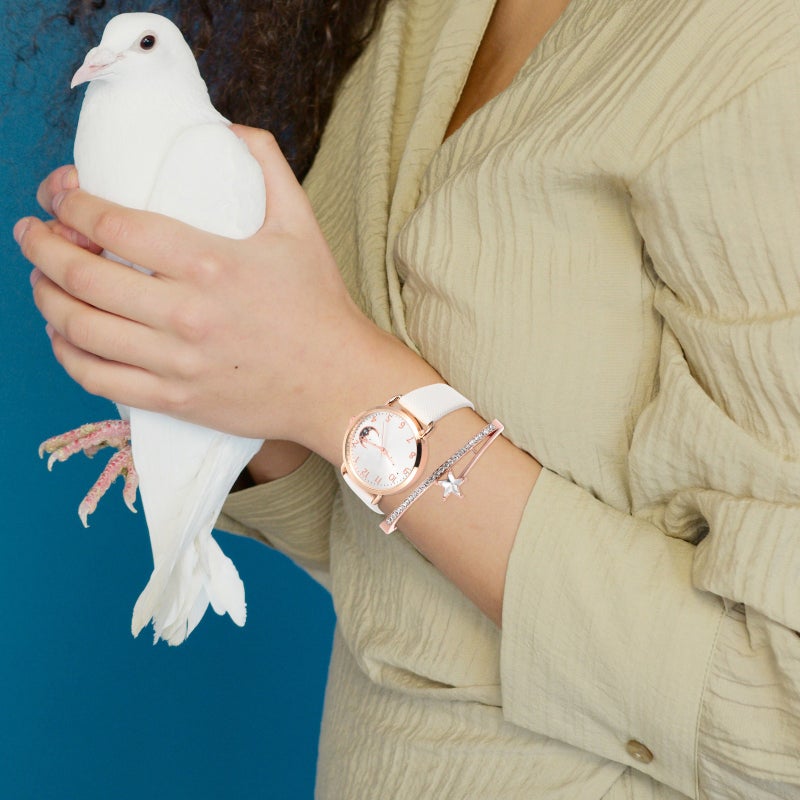 1 Set of Women Wrist Watch Star Design Watch Bracelet Women Festival - Image 5