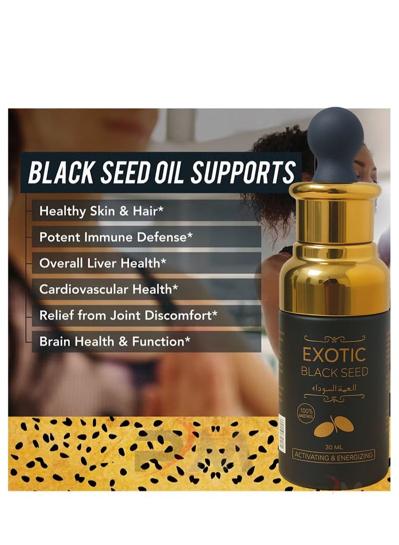 Exotac Black Seed Oil,100% Organic Activating & Energizing - 50ML - Image 3