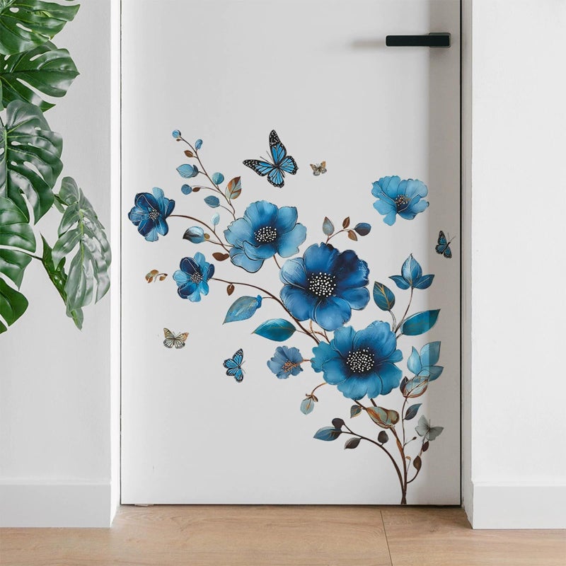 TUOKING Flowers Wall Stickers Decor,Removable Wall Murals Peel and Stick Modern Wall Art Decal Home Decor for Kitchen,Bedroom,Living Room - Image 5