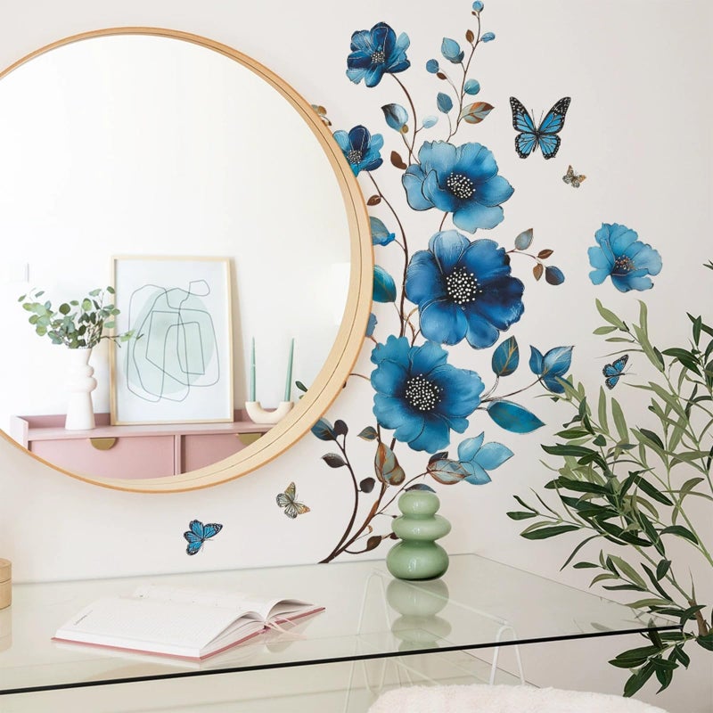 TUOKING Flowers Wall Stickers Decor,Removable Wall Murals Peel and Stick Modern Wall Art Decal Home Decor for Kitchen,Bedroom,Living Room - Image 4