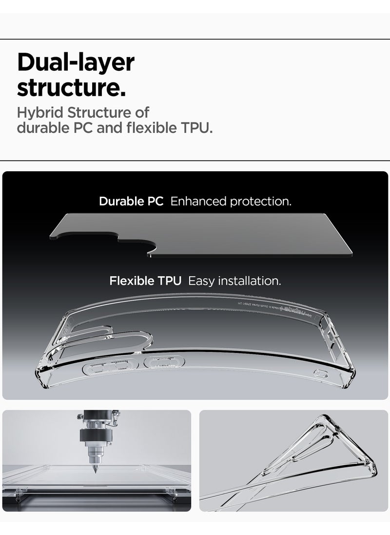 Spigen - Ultra Hybrid Samsung Galaxy S25 ULTRA Case Cover (2025) - Crystal Clear - Image 1