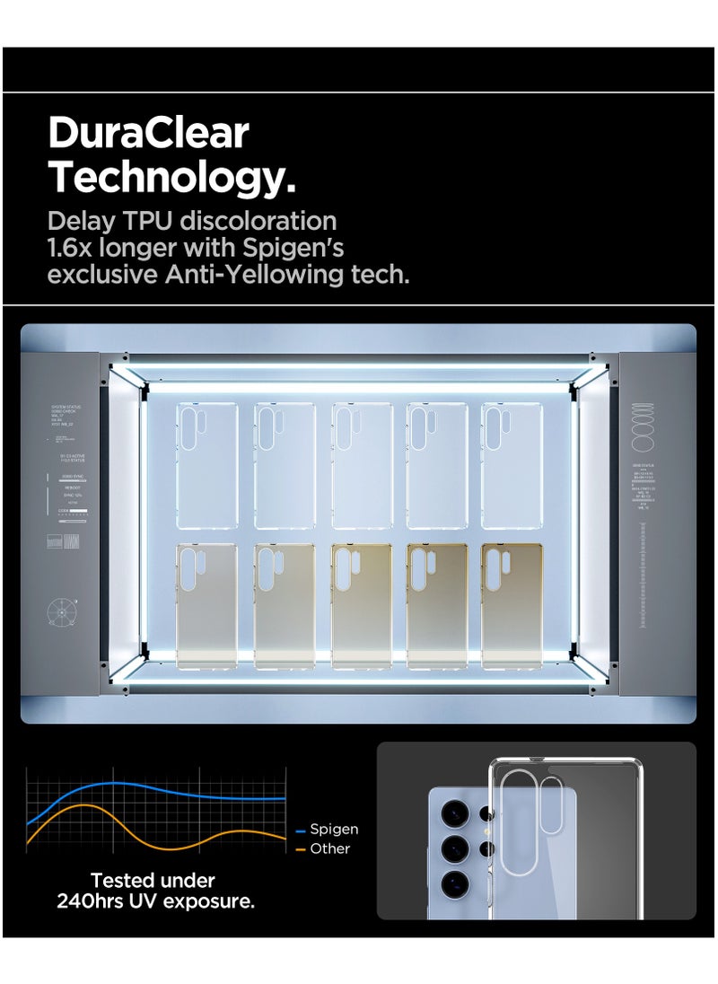 Spigen - Ultra Hybrid Samsung Galaxy S25 ULTRA Case Cover (2025) - Crystal Clear - Image 1