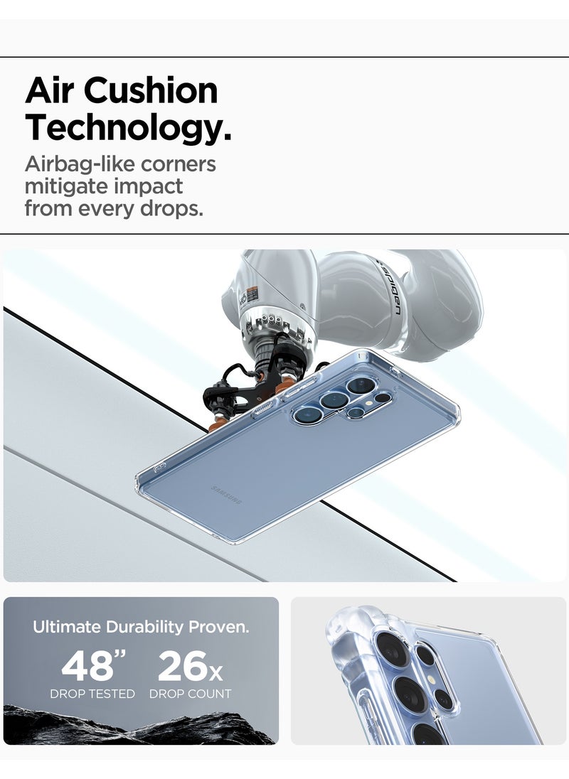 Spigen - Ultra Hybrid Samsung Galaxy S25 ULTRA Case Cover (2025) - Crystal Clear - Image 1