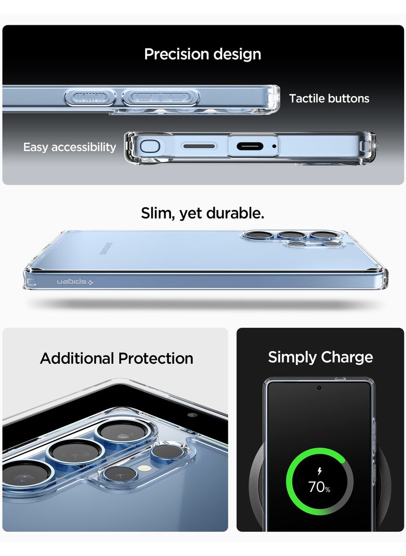 Spigen - Ultra Hybrid Samsung Galaxy S25 ULTRA Case Cover (2025) - Crystal Clear - Image 1
