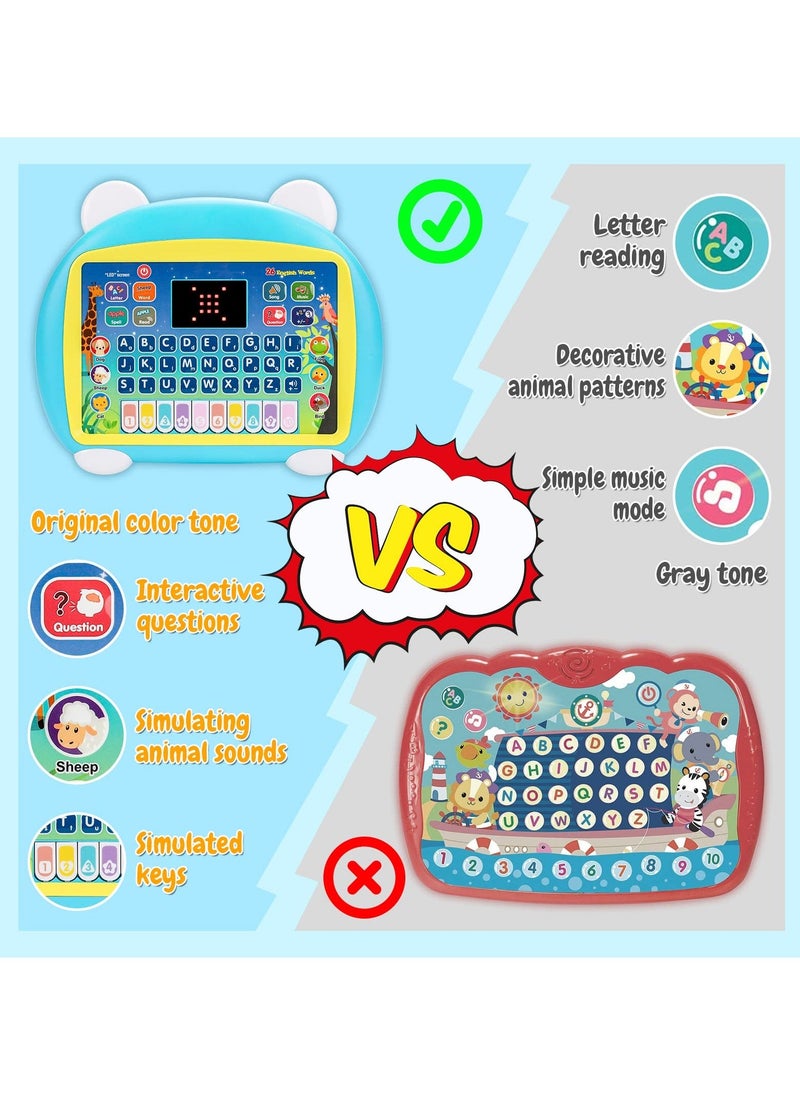 Generic - 1 to 3 Year Old Girl Boy Gifts-Toddlers Learning Toys for 2 to 5 Year Old Girls Boys Birthday Presents Gift for Kids Boy Age 1 to 4 Year Old Toddler Tablet Interactive Educational Toy Laptop for Kid G - Image 1