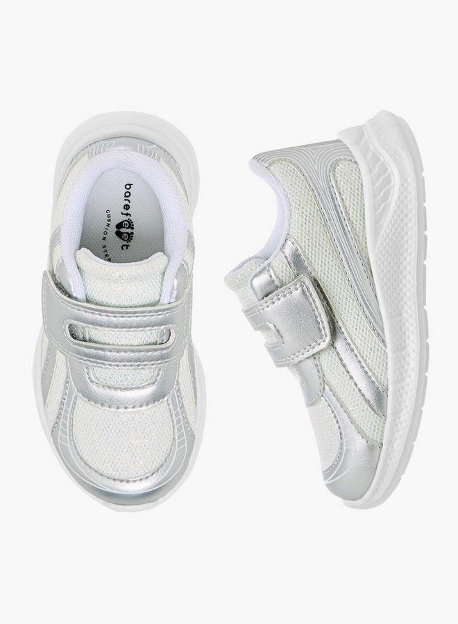 Barefeet Girls Panelled Hook and Loop Sneakers - Image 1