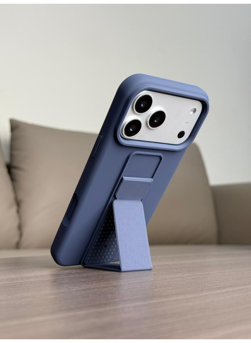 No branded Premium Silicone Kickstand Case – Slim Protective Cover with Foldable Stand for Everyday Use - Image 1